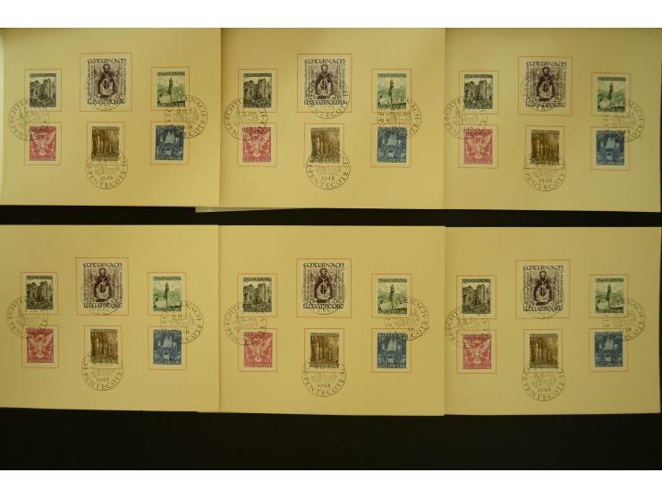 1925/57, Posten Briefe mit guten Frankaturen wie Mi.-Nr. 278 auf philatelistischem Brief, Bl.5 mit Sonderstempel, und guten F