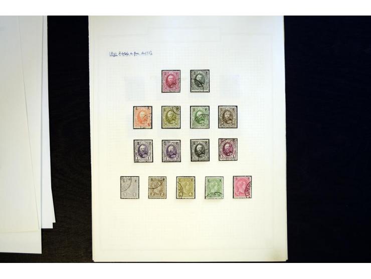 1883/1922 (ca.), kleine Spezialsammlung mit div. Zähnungen, Abarten, zwei Kleinbogen, etc.