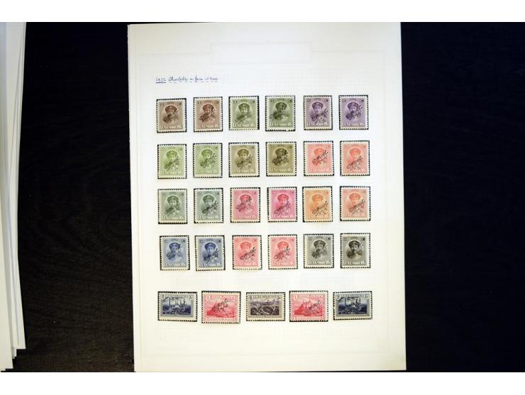 1883/1922 (ca.), kleine Spezialsammlung mit div. Zähnungen, Abarten, zwei Kleinbogen, etc.