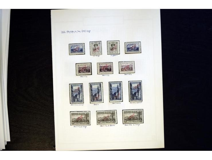 1883/1922 (ca.), kleine Spezialsammlung mit div. Zähnungen, Abarten, zwei Kleinbogen, etc.