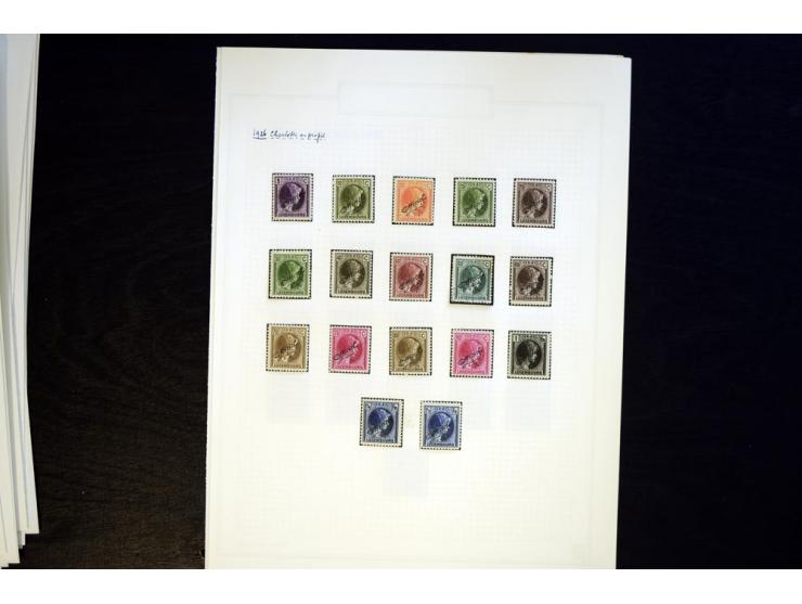 1883/1922 (ca.), kleine Spezialsammlung mit div. Zähnungen, Abarten, zwei Kleinbogen, etc.