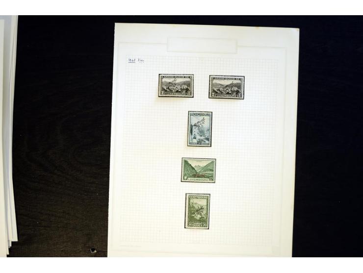 1883/1922 (ca.), kleine Spezialsammlung mit div. Zähnungen, Abarten, zwei Kleinbogen, etc.