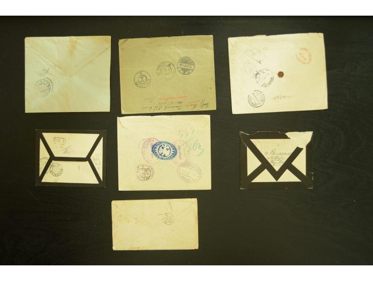 1872/1950 (ca.), umfangreicher Posten mit einigen hundert Briefen, Karten und Ganzsachen inkl. Kolonien (hier auch interessan