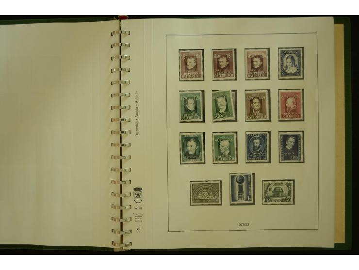 1864/1996, postfrische und ungebrauchte Sammlung mit u.a. Mi.-Nr. 161-78, 498-511, 518-23, 530-43, 551-54, 556, 772-75B, V-VI