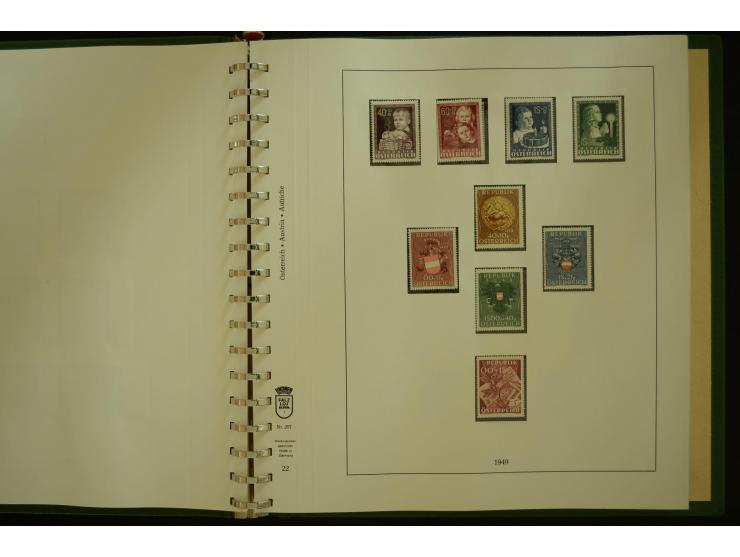 1864/1996, postfrische und ungebrauchte Sammlung mit u.a. Mi.-Nr. 161-78, 498-511, 518-23, 530-43, 551-54, 556, 772-75B, V-VI