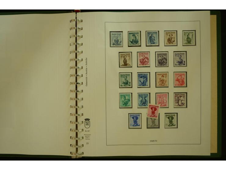 1864/1996, postfrische und ungebrauchte Sammlung mit u.a. Mi.-Nr. 161-78, 498-511, 518-23, 530-43, 551-54, 556, 772-75B, V-VI