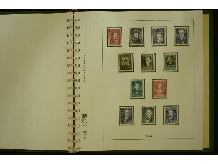 1864/1996, postfrische und ungebrauchte Sammlung mit u.a. Mi.-Nr. 161-78, 498-511, 518-23, 530-43, 551-54, 556, 772-75B, V-VI