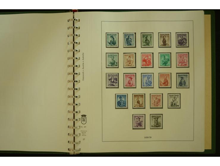 1864/1996, postfrische und ungebrauchte Sammlung mit u.a. Mi.-Nr. 161-78, 498-511, 518-23, 530-43, 551-54, 556, 772-75B, V-VI