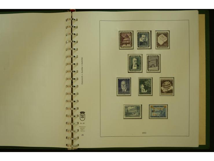 1864/1996, postfrische und ungebrauchte Sammlung mit u.a. Mi.-Nr. 161-78, 498-511, 518-23, 530-43, 551-54, 556, 772-75B, V-VI
