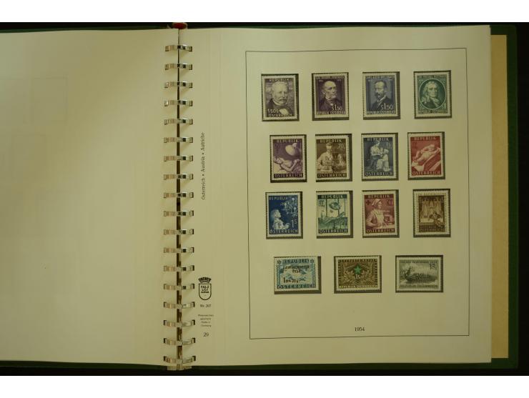 1864/1996, postfrische und ungebrauchte Sammlung mit u.a. Mi.-Nr. 161-78, 498-511, 518-23, 530-43, 551-54, 556, 772-75B, V-VI