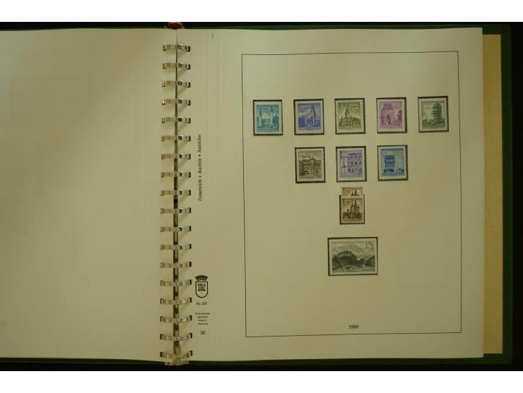 1864/1996, postfrische und ungebrauchte Sammlung mit u.a. Mi.-Nr. 161-78, 498-511, 518-23, 530-43, 551-54, 556, 772-75B, V-VI