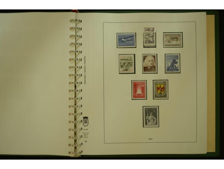 1864/1996, postfrische und ungebrauchte Sammlung mit u.a. Mi.-Nr. 161-78, 498-511, 518-23, 530-43, 551-54, 556, 772-75B, V-VI