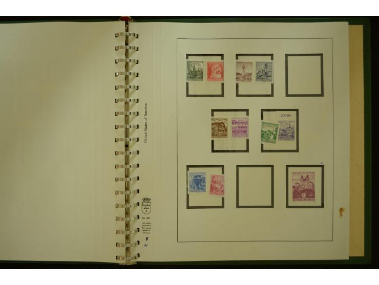 1864/1996, postfrische und ungebrauchte Sammlung mit u.a. Mi.-Nr. 161-78, 498-511, 518-23, 530-43, 551-54, 556, 772-75B, V-VI