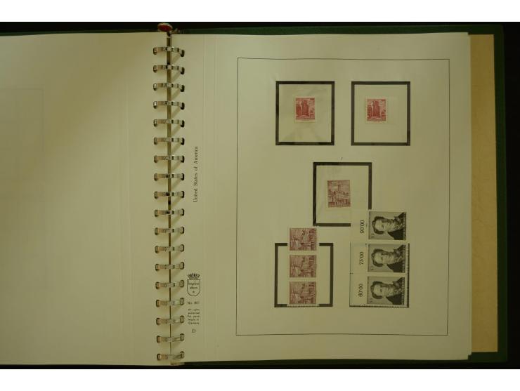 1864/1996, postfrische und ungebrauchte Sammlung mit u.a. Mi.-Nr. 161-78, 498-511, 518-23, 530-43, 551-54, 556, 772-75B, V-VI