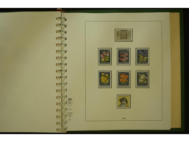 1864/1996, postfrische und ungebrauchte Sammlung mit u.a. Mi.-Nr. 161-78, 498-511, 518-23, 530-43, 551-54, 556, 772-75B, V-VI