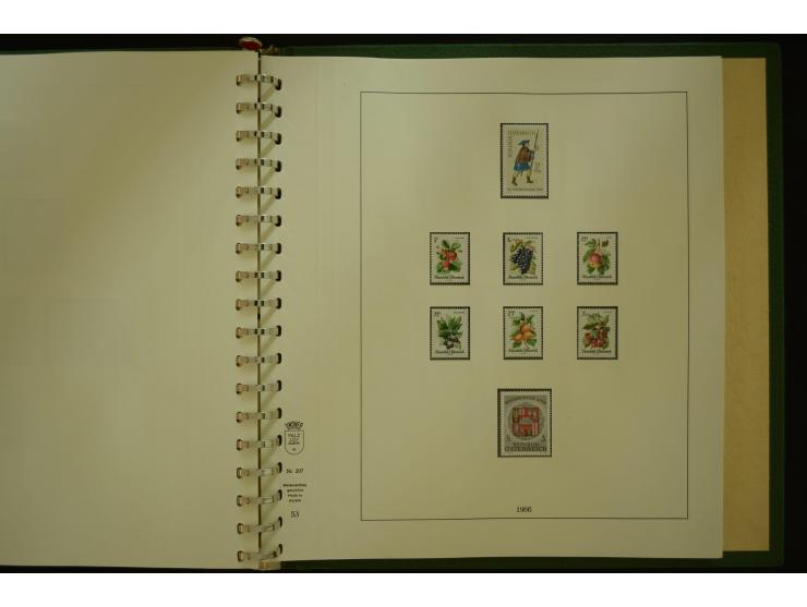 1864/1996, postfrische und ungebrauchte Sammlung mit u.a. Mi.-Nr. 161-78, 498-511, 518-23, 530-43, 551-54, 556, 772-75B, V-VI