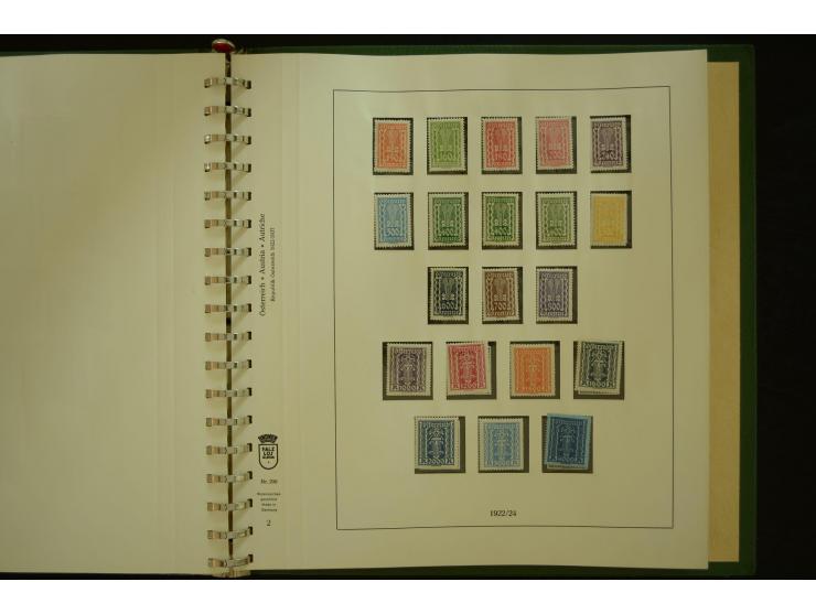 1864/1996, postfrische und ungebrauchte Sammlung mit u.a. Mi.-Nr. 161-78, 498-511, 518-23, 530-43, 551-54, 556, 772-75B, V-VI