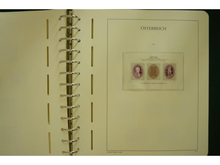 1864/1996, postfrische und ungebrauchte Sammlung mit u.a. Mi.-Nr. 161-78, 498-511, 518-23, 530-43, 551-54, 556, 772-75B, V-VI