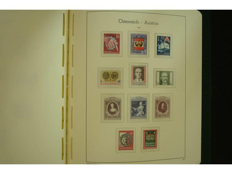 1864/1996, postfrische und ungebrauchte Sammlung mit u.a. Mi.-Nr. 161-78, 498-511, 518-23, 530-43, 551-54, 556, 772-75B, V-VI