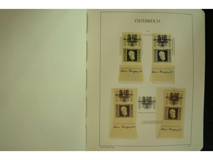 1945/2004, postfrische kpl. Sammlung mit Mi.-Nr. 772-75B, 772-75 KLB, VI-VII (Fotoattest Raybaudi) etc.