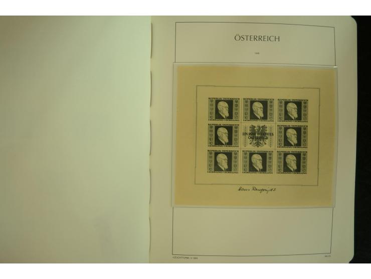 1945/2004, postfrische kpl. Sammlung mit Mi.-Nr. 772-75B, 772-75 KLB, VI-VII (Fotoattest Raybaudi) etc.