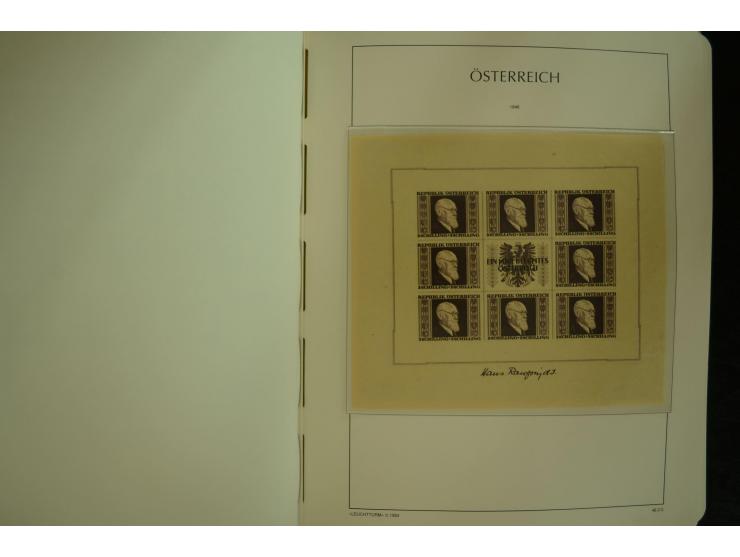 1945/2004, postfrische kpl. Sammlung mit Mi.-Nr. 772-75B, 772-75 KLB, VI-VII (Fotoattest Raybaudi) etc.