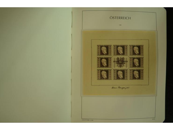 1945/2004, postfrische kpl. Sammlung mit Mi.-Nr. 772-75B, 772-75 KLB, VI-VII (Fotoattest Raybaudi) etc.