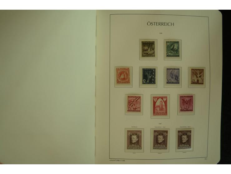 1945/2004, postfrische kpl. Sammlung mit Mi.-Nr. 772-75B, 772-75 KLB, VI-VII (Fotoattest Raybaudi) etc.
