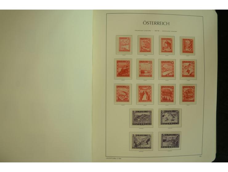1945/2004, postfrische kpl. Sammlung mit Mi.-Nr. 772-75B, 772-75 KLB, VI-VII (Fotoattest Raybaudi) etc.