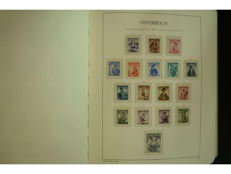 1945/2004, postfrische kpl. Sammlung mit Mi.-Nr. 772-75B, 772-75 KLB, VI-VII (Fotoattest Raybaudi) etc.