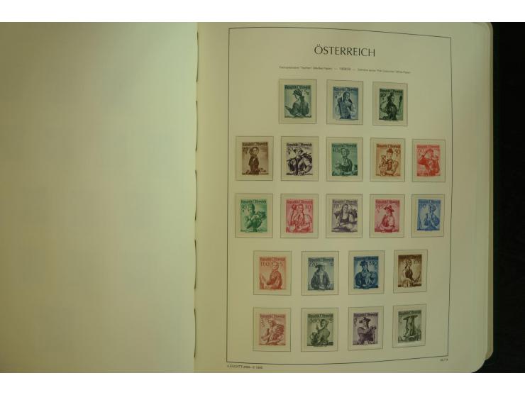 1945/2004, postfrische kpl. Sammlung mit Mi.-Nr. 772-75B, 772-75 KLB, VI-VII (Fotoattest Raybaudi) etc.