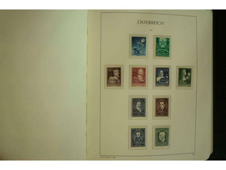 1945/2004, postfrische kpl. Sammlung mit Mi.-Nr. 772-75B, 772-75 KLB, VI-VII (Fotoattest Raybaudi) etc.