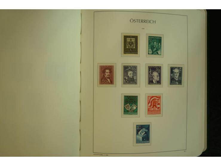 1945/2004, postfrische kpl. Sammlung mit Mi.-Nr. 772-75B, 772-75 KLB, VI-VII (Fotoattest Raybaudi) etc.