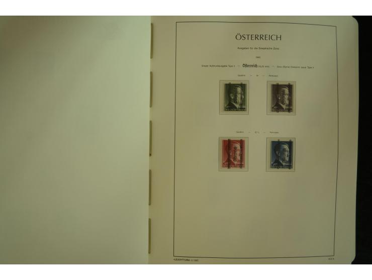 1945/2004, postfrische kpl. Sammlung mit Mi.-Nr. 772-75B, 772-75 KLB, VI-VII (Fotoattest Raybaudi) etc.