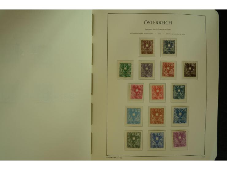 1945/2004, postfrische kpl. Sammlung mit Mi.-Nr. 772-75B, 772-75 KLB, VI-VII (Fotoattest Raybaudi) etc.