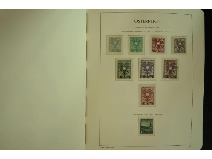 1945/2004, postfrische kpl. Sammlung mit Mi.-Nr. 772-75B, 772-75 KLB, VI-VII (Fotoattest Raybaudi) etc.