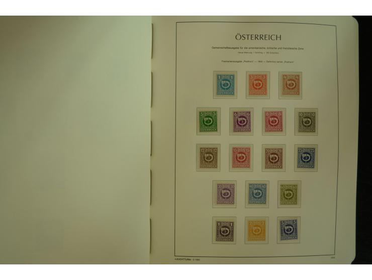 1945/2004, postfrische kpl. Sammlung mit Mi.-Nr. 772-75B, 772-75 KLB, VI-VII (Fotoattest Raybaudi) etc.
