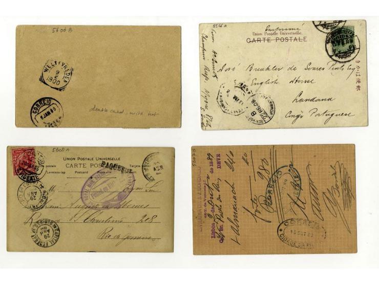 1889/1936, Partie mit 21 Briefen, Karten und Ganzsachen inkl. Incoming Mail, dabei GSK mit Zufrankaturen, 2 R-Briefe aus Cili