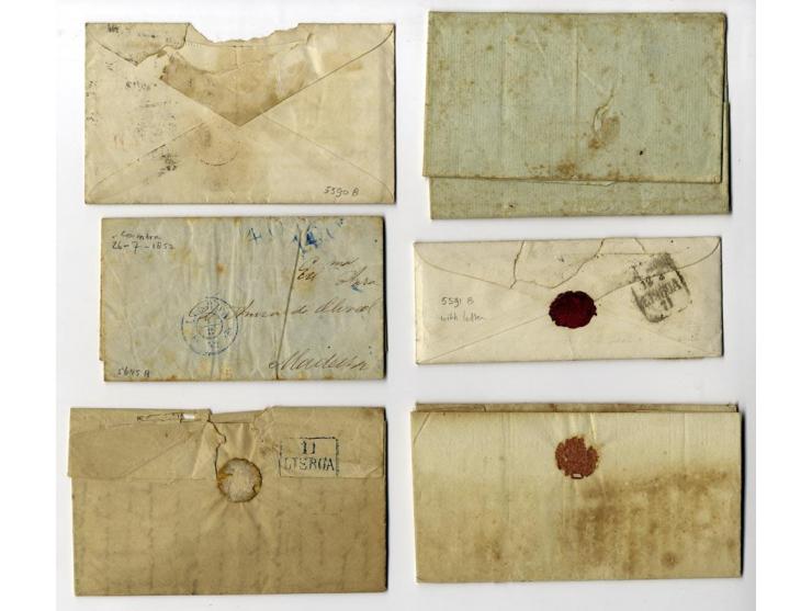 1796/1918, fast 40 Briefe und Ganzsachen ab Vorphila mit Schwerpunkt bis 1900, dabei viel Incoming Mail (u.a. kompletter Falt