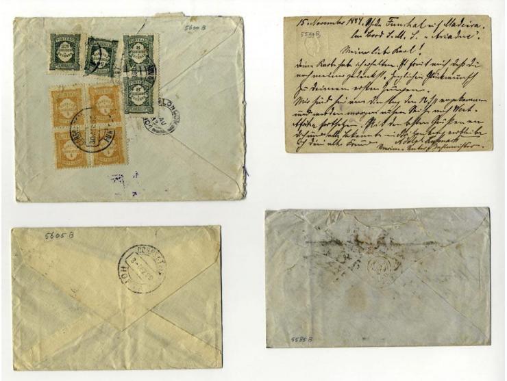 1796/1918, fast 40 Briefe und Ganzsachen ab Vorphila mit Schwerpunkt bis 1900, dabei viel Incoming Mail (u.a. kompletter Falt