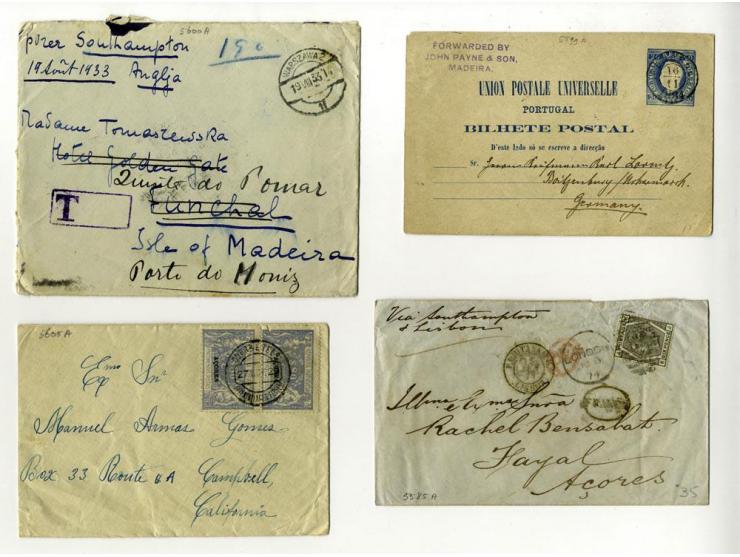 1796/1918, fast 40 Briefe und Ganzsachen ab Vorphila mit Schwerpunkt bis 1900, dabei viel Incoming Mail (u.a. kompletter Falt