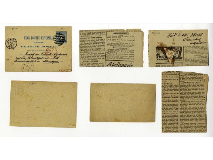 1796/1918, fast 40 Briefe und Ganzsachen ab Vorphila mit Schwerpunkt bis 1900, dabei viel Incoming Mail (u.a. kompletter Falt