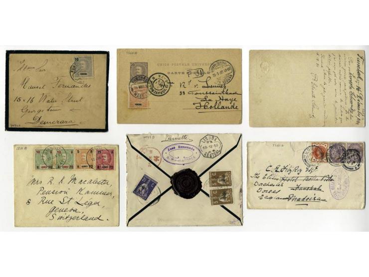 1796/1918, fast 40 Briefe und Ganzsachen ab Vorphila mit Schwerpunkt bis 1900, dabei viel Incoming Mail (u.a. kompletter Falt