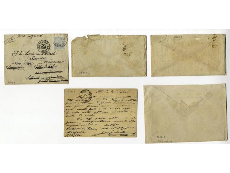 1796/1918, fast 40 Briefe und Ganzsachen ab Vorphila mit Schwerpunkt bis 1900, dabei viel Incoming Mail (u.a. kompletter Falt