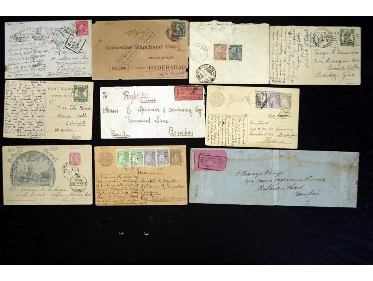 1884/1946, fast 70 Briefe und Ganzsachen inkl. Incoming Mail mit Schwerpunkt bis ca. 1915, dabei viele gebrauchte GSK, zum Te