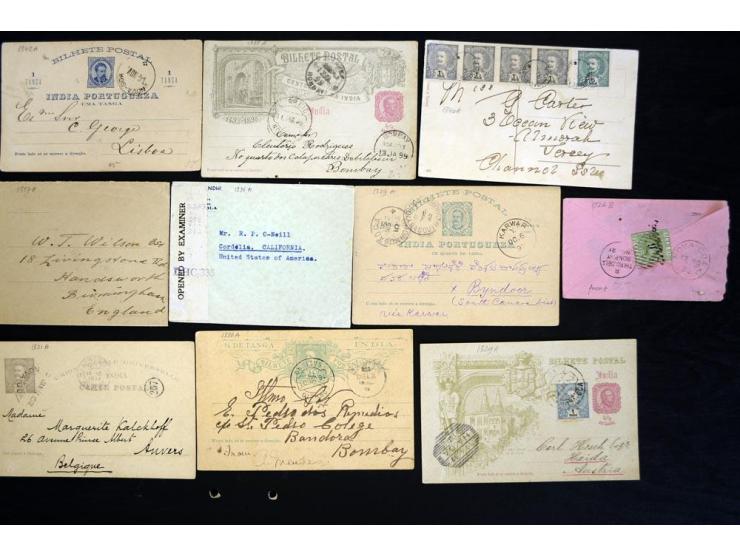 1884/1946, fast 70 Briefe und Ganzsachen inkl. Incoming Mail mit Schwerpunkt bis ca. 1915, dabei viele gebrauchte GSK, zum Te