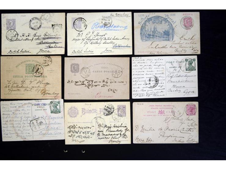 1884/1946, fast 70 Briefe und Ganzsachen inkl. Incoming Mail mit Schwerpunkt bis ca. 1915, dabei viele gebrauchte GSK, zum Te