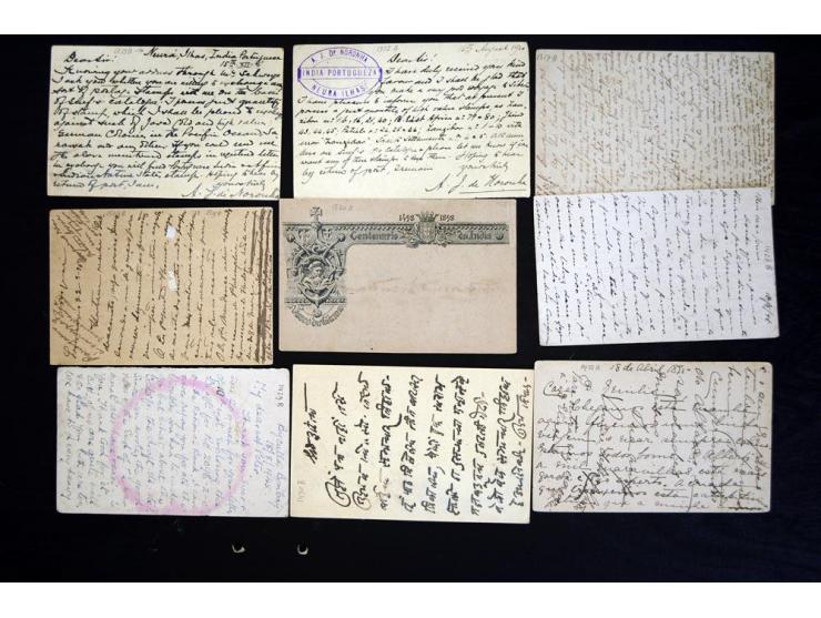 1884/1946, fast 70 Briefe und Ganzsachen inkl. Incoming Mail mit Schwerpunkt bis ca. 1915, dabei viele gebrauchte GSK, zum Te