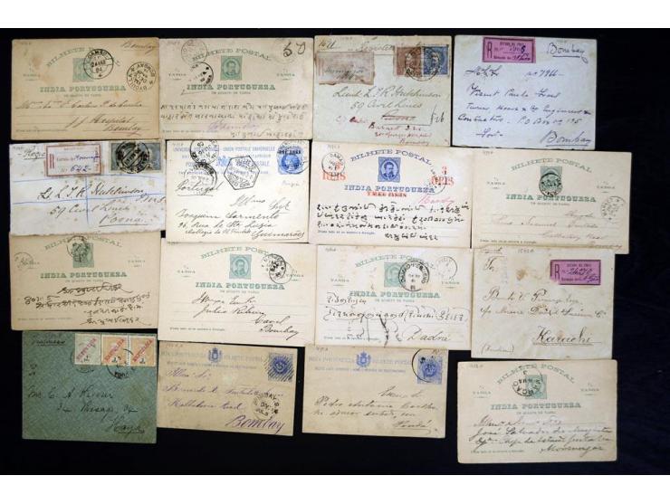 1884/1946, fast 70 Briefe und Ganzsachen inkl. Incoming Mail mit Schwerpunkt bis ca. 1915, dabei viele gebrauchte GSK, zum Te