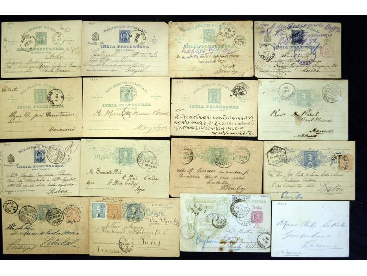 1884/1946, fast 70 Briefe und Ganzsachen inkl. Incoming Mail mit Schwerpunkt bis ca. 1915, dabei viele gebrauchte GSK, zum Te